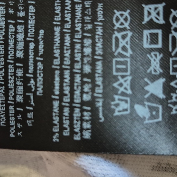 GUESS Shirt, long sleeve, cropped, Semi fitted, houndstooth, Black & White, Med - Picture 10 of 10